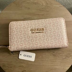 Guess Blush Pink Patterned Wallet